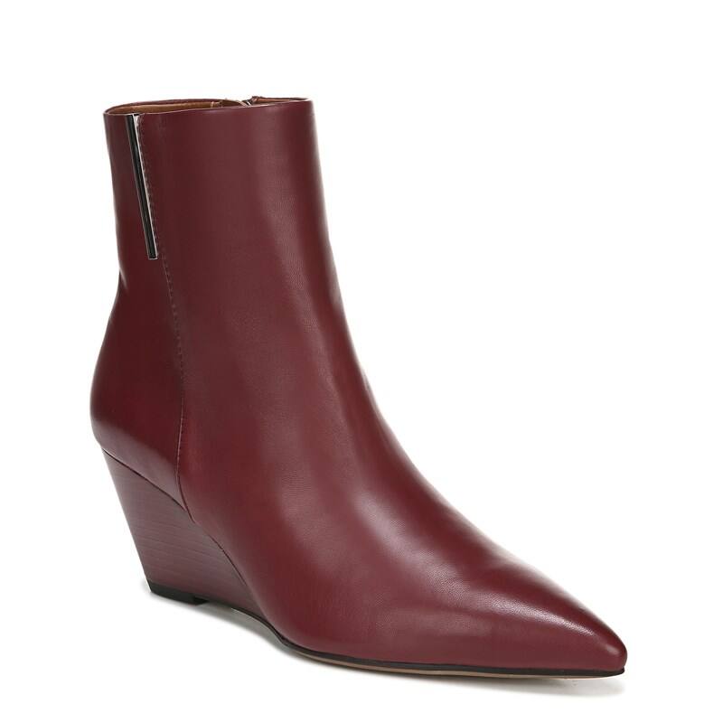 Franco Sarto Women's Athens Wedge Booties (Wine Leather)