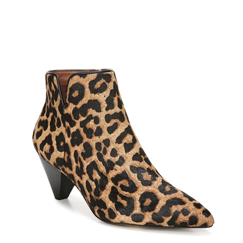 Franco Sarto Women's Dare 2 Booties (Leopard Print Calf Hair)