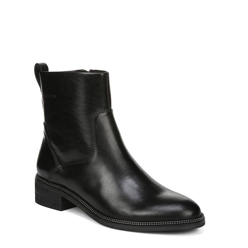 Franco Sarto Brindle Booties (Black Leather)
