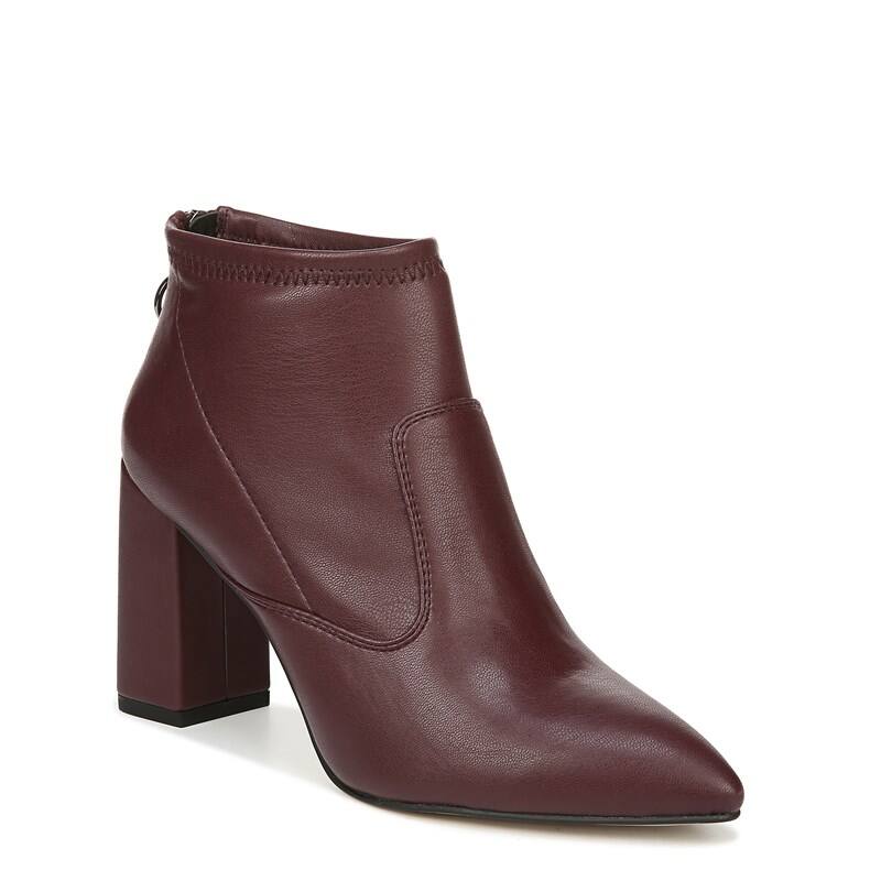 Franco Sarto Women's Kortney Booties (Cabernet Stretch Faux Leather)