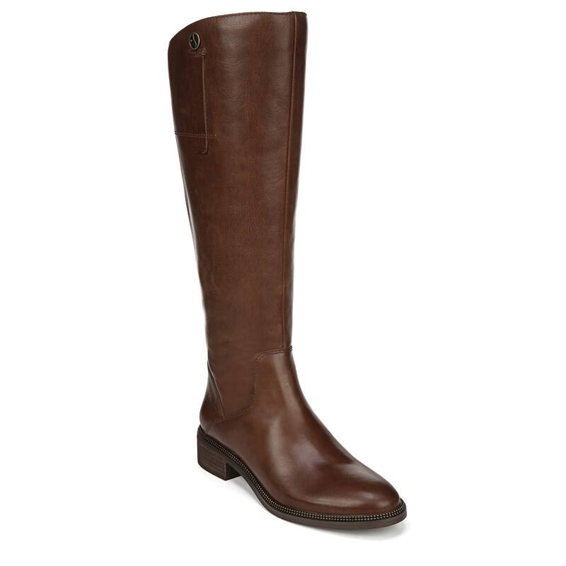 Franco Sarto Women's Becky Wide Calf Boots (Cognac Leather)
