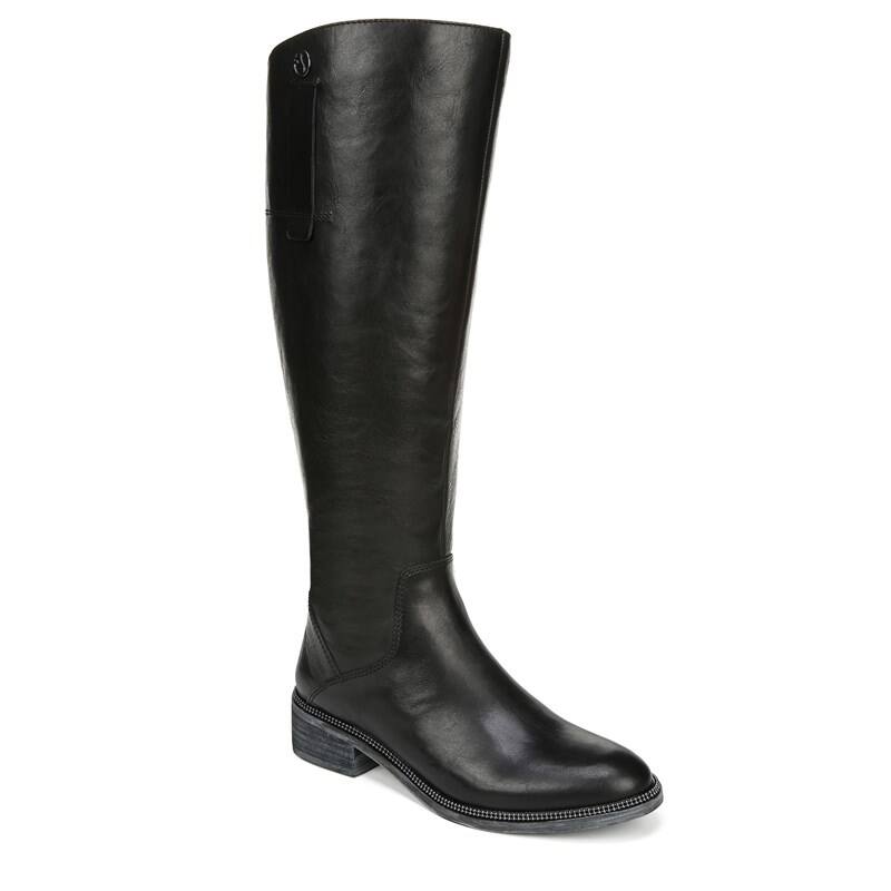 Franco Sarto Women's Becky Wide Calf Boots (Black Leather)