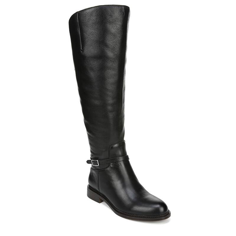 Franco Sarto Haylie Wide Calf Boots (Black Leather)