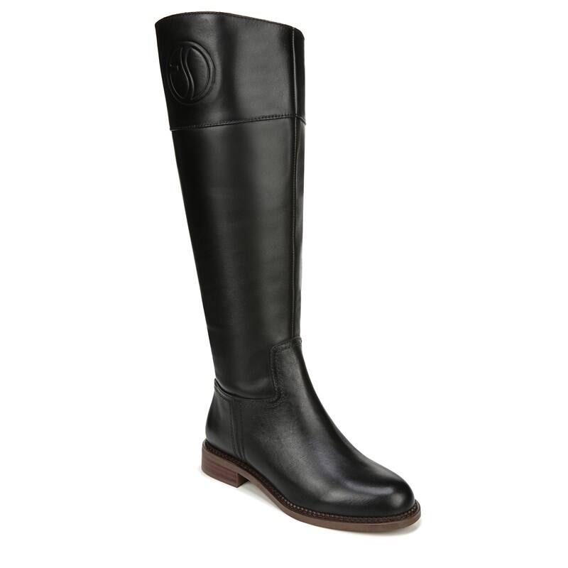 Franco Sarto Hudson Wide Calf Boots (Black Leather)