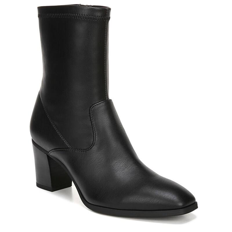 Franco Sarto Women's Indigo Boots (Black Stretch Faux Leather)