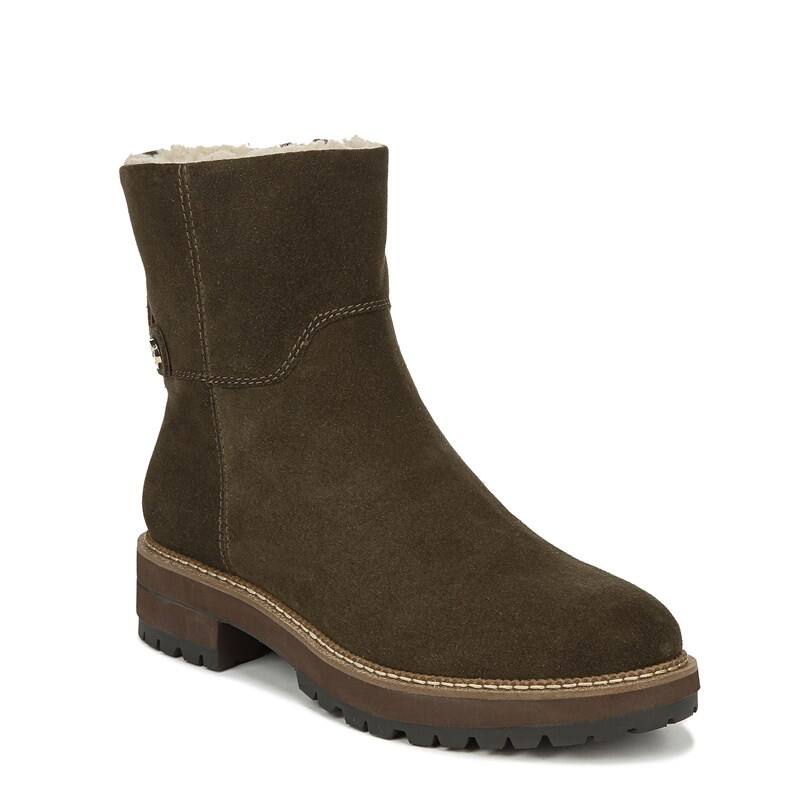 Franco Sarto Roalba Boots (Dark Green Waterproof Suede)