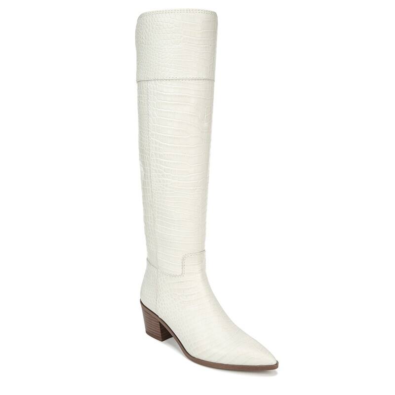 Franco Sarto Shannon Boots (Putty Crocco Print Leather)