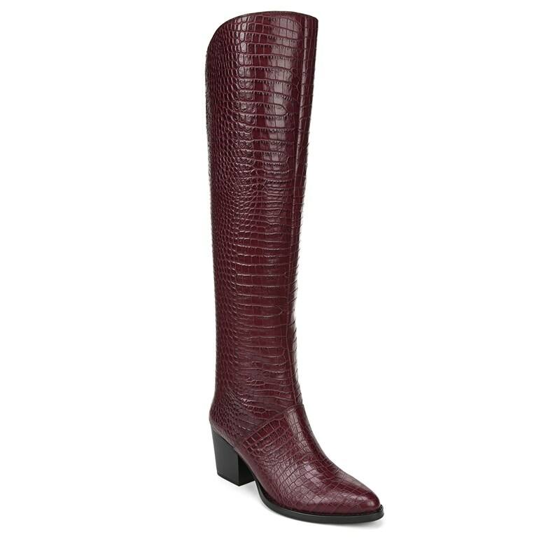 Sarto by Franco Sarto Caylen Boots (Wine Crocco Print Leather)