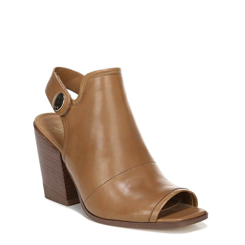 Sarto by Franco Sarto Icelynn Peep Toe Booties (Saddle Leather)