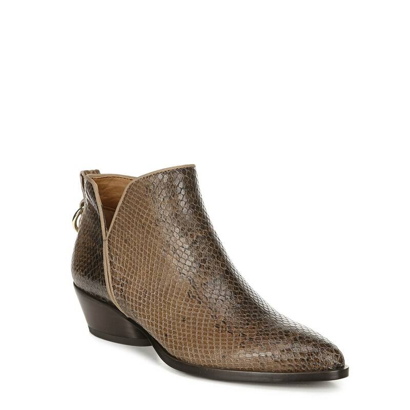 Sarto by Franco Sarto Sloan Booties (Taupe Snake Print Leather)
